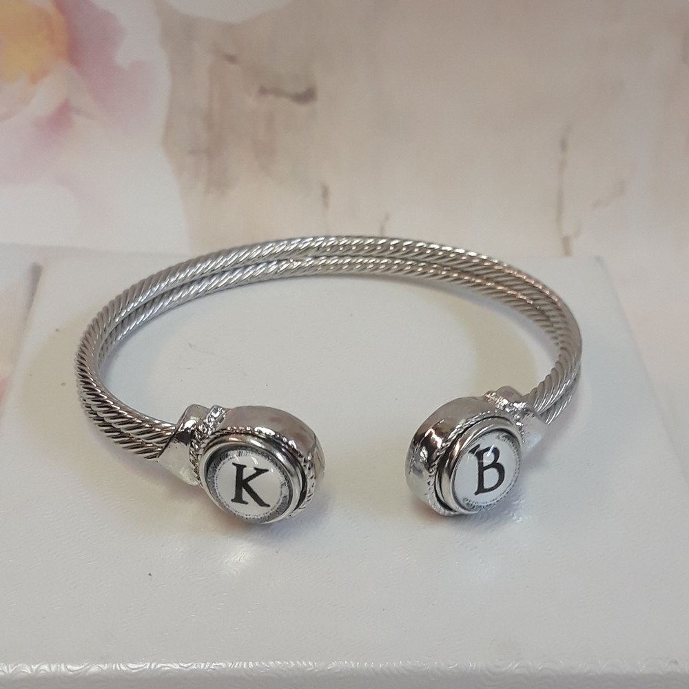 Personalized Cuff Cable Bracelet - image 1
